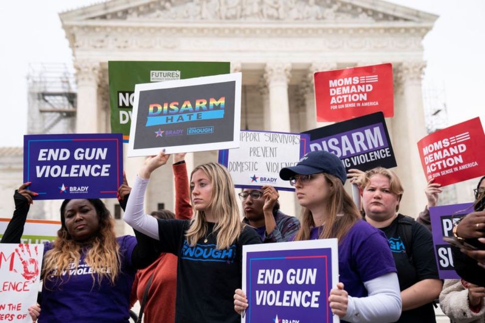 US Supreme Court Mulls Legality Of Domestic-Violence Gun Curbs